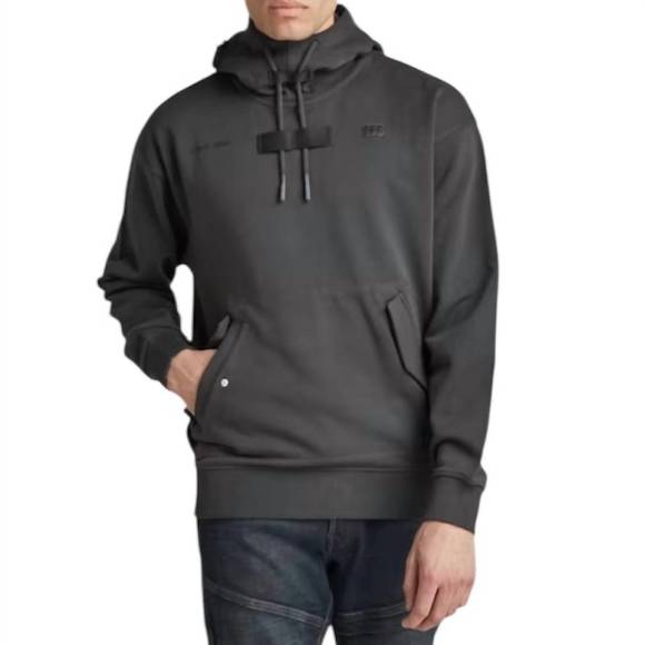 NEW G-STAR RAW pocket detail loose hooded sweater in cloack - Picture 1 of 2